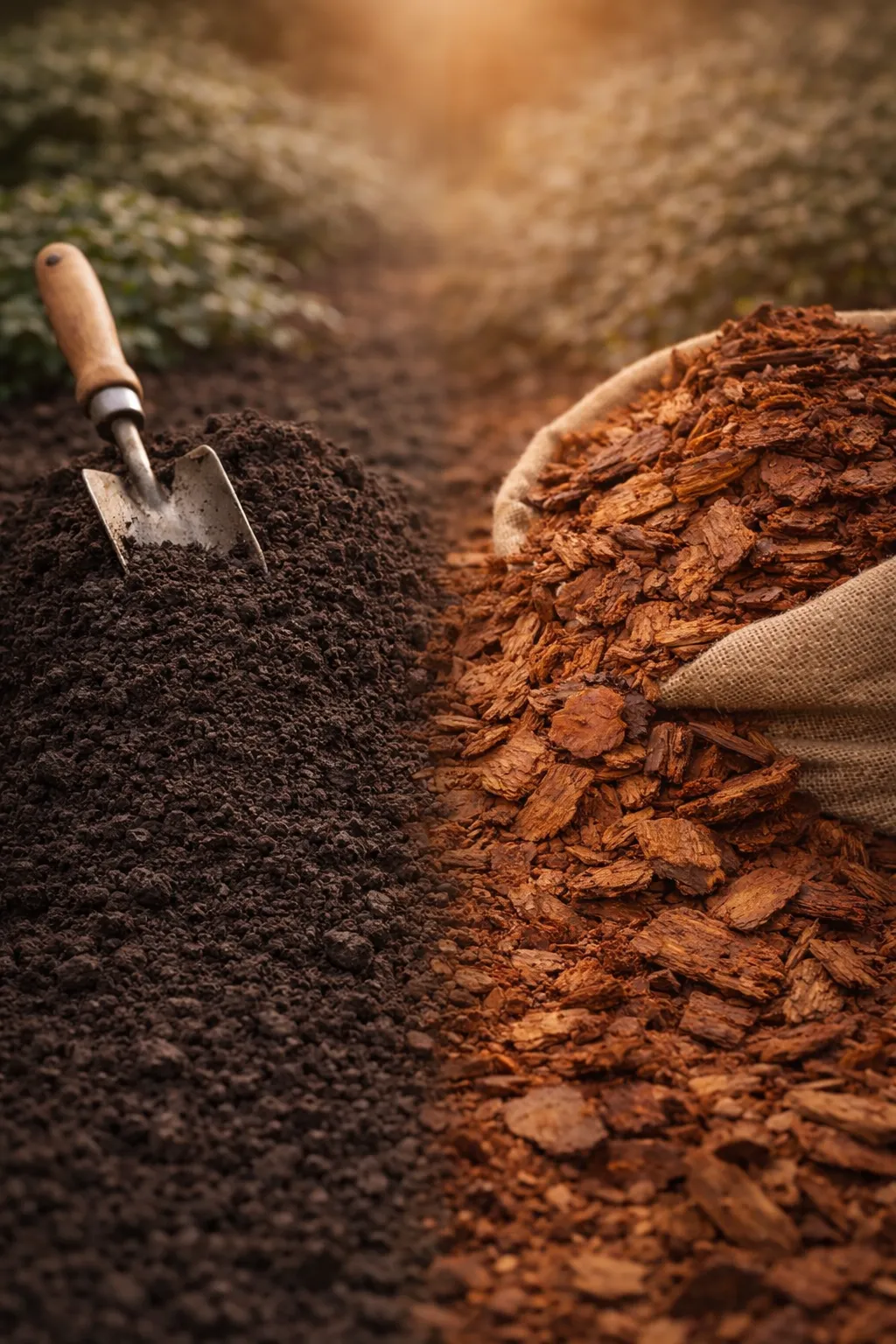 Ziemia ogrodowa i kora